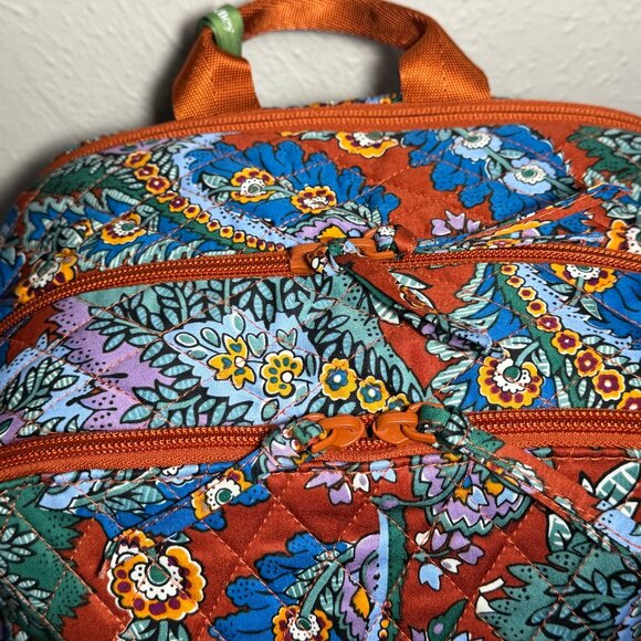Vera Bradley Large Bancroft Backpack in Flowers and Feathers NWT main image 11